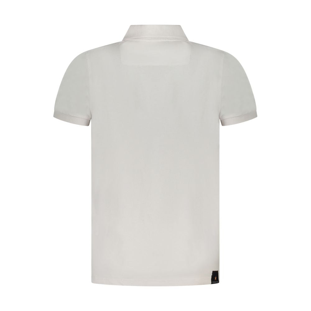 White Cotton Polo Shirt Accademia Militare