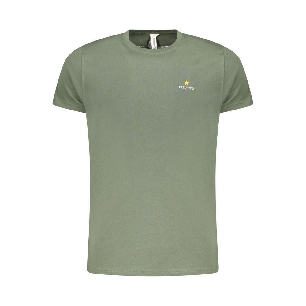 Green Cotton T-Shirt Esercito 1659