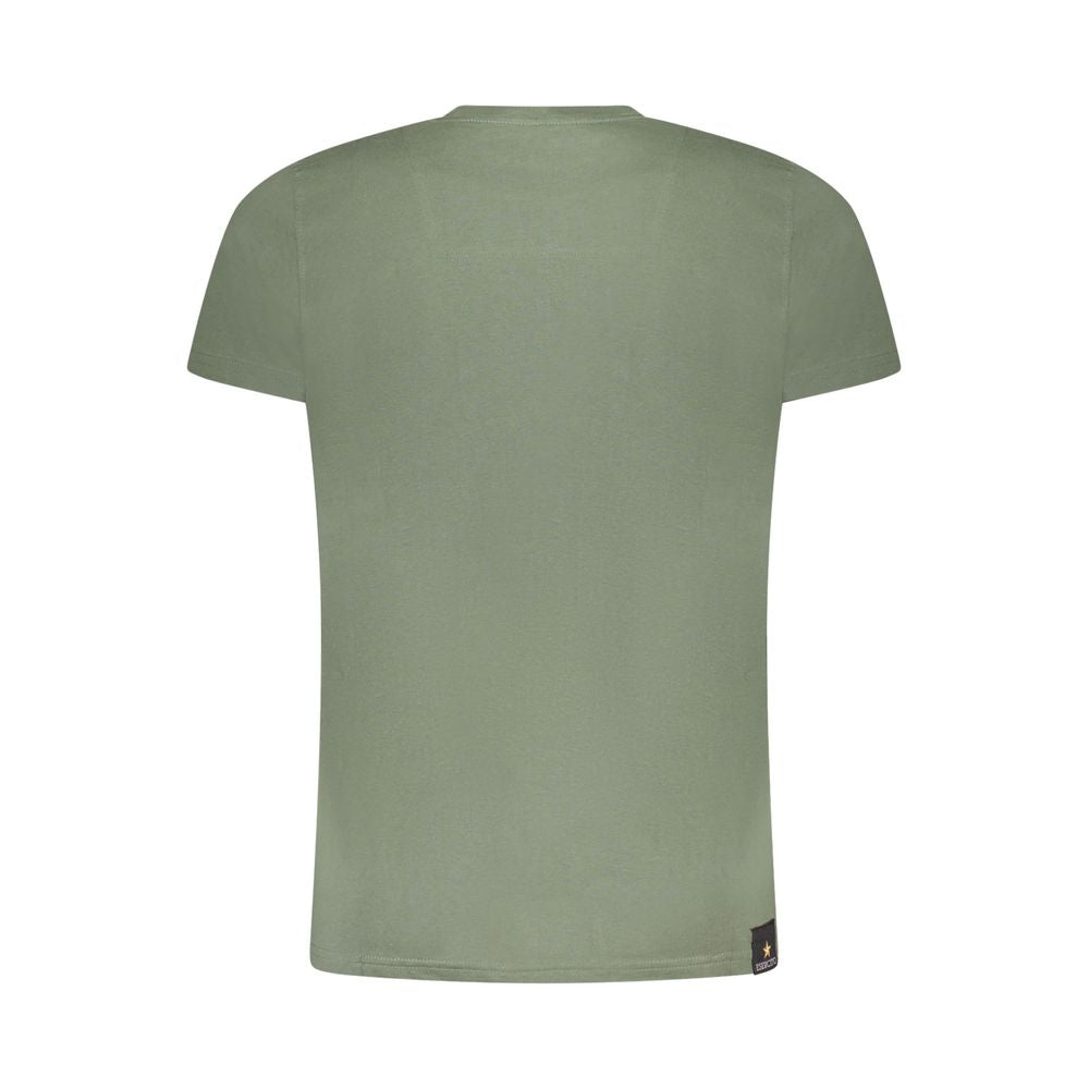 Green Cotton T-Shirt Esercito 1659