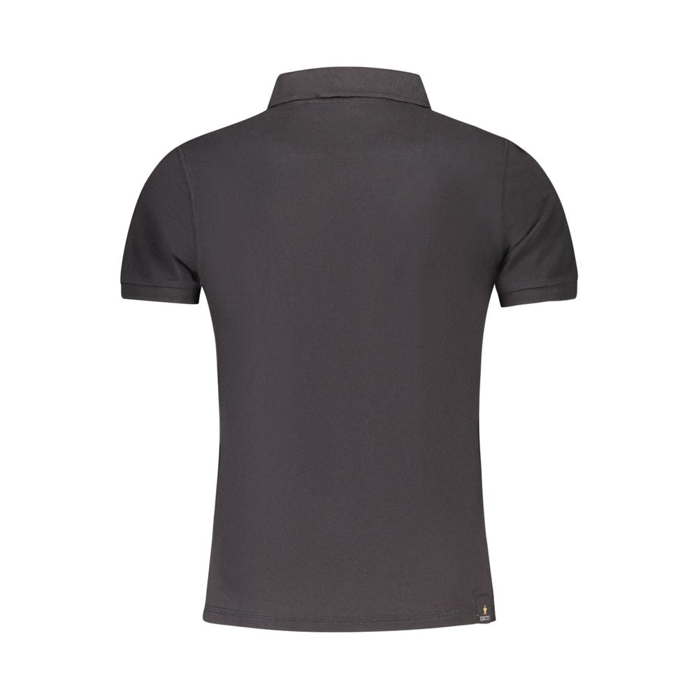 Black Cotton Polo Shirt Accademia Militare