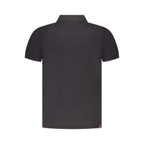 Black Cotton Polo Shirt Accademia Militare