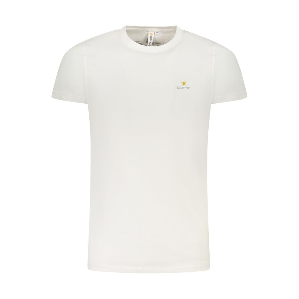 White Cotton T-Shirt Esercito 1659