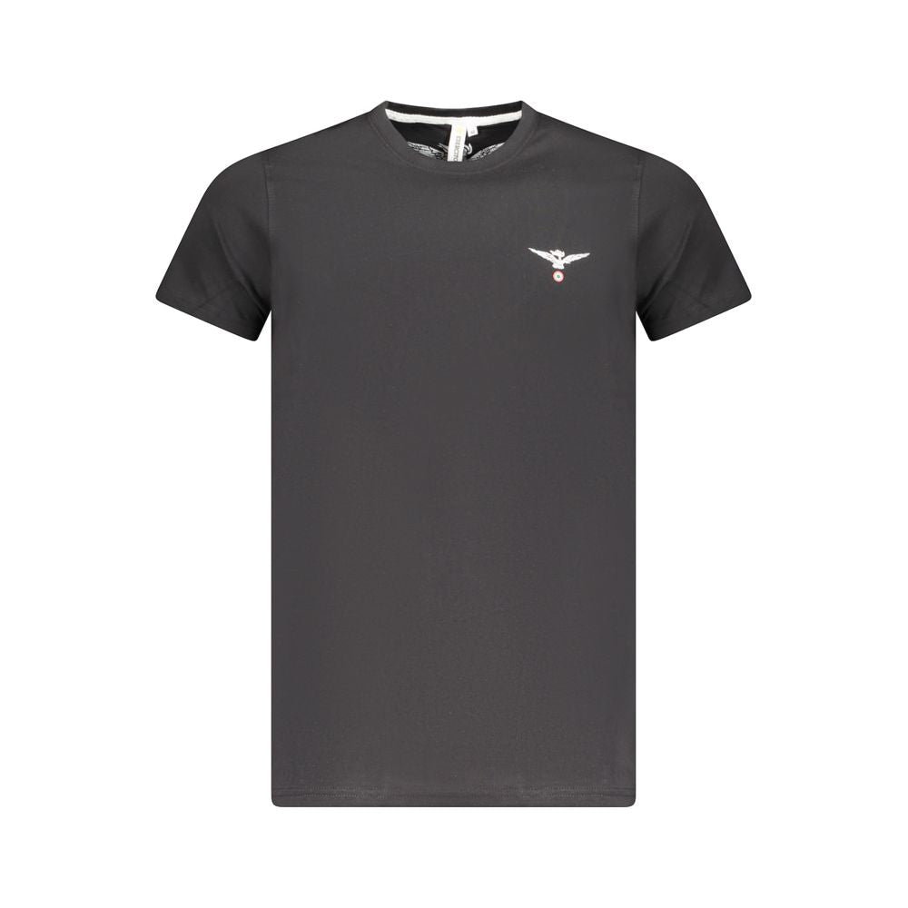 Black Cotton T-Shirt Accademia Militare