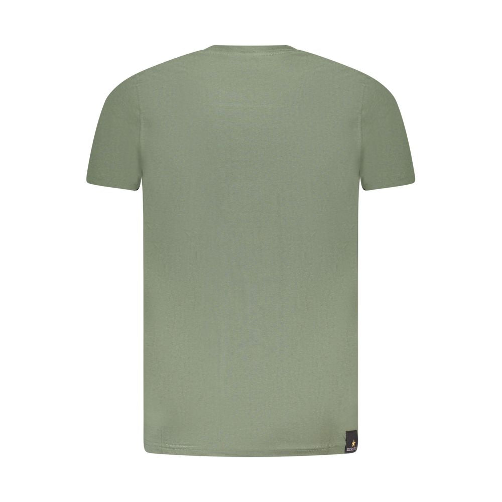 Green Cotton T-Shirt Accademia Militare