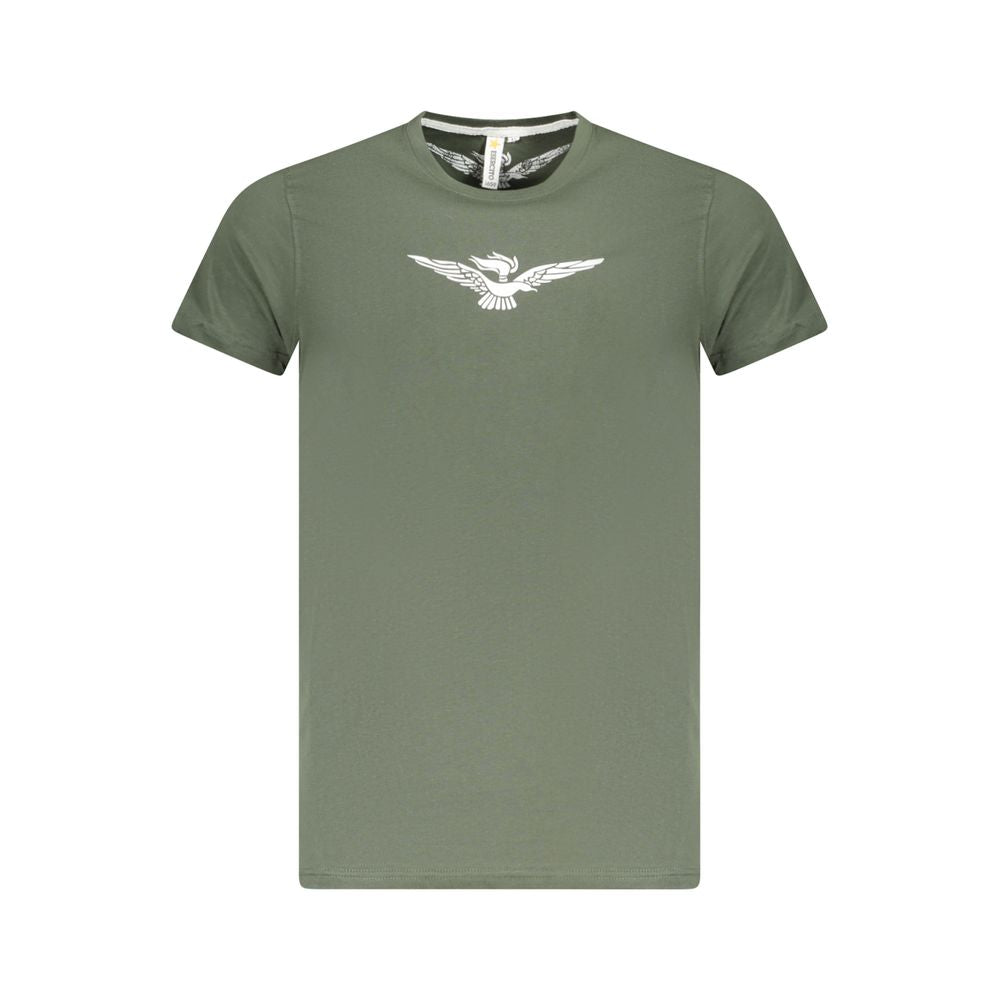 Green Cotton T-Shirt Accademia Militare
