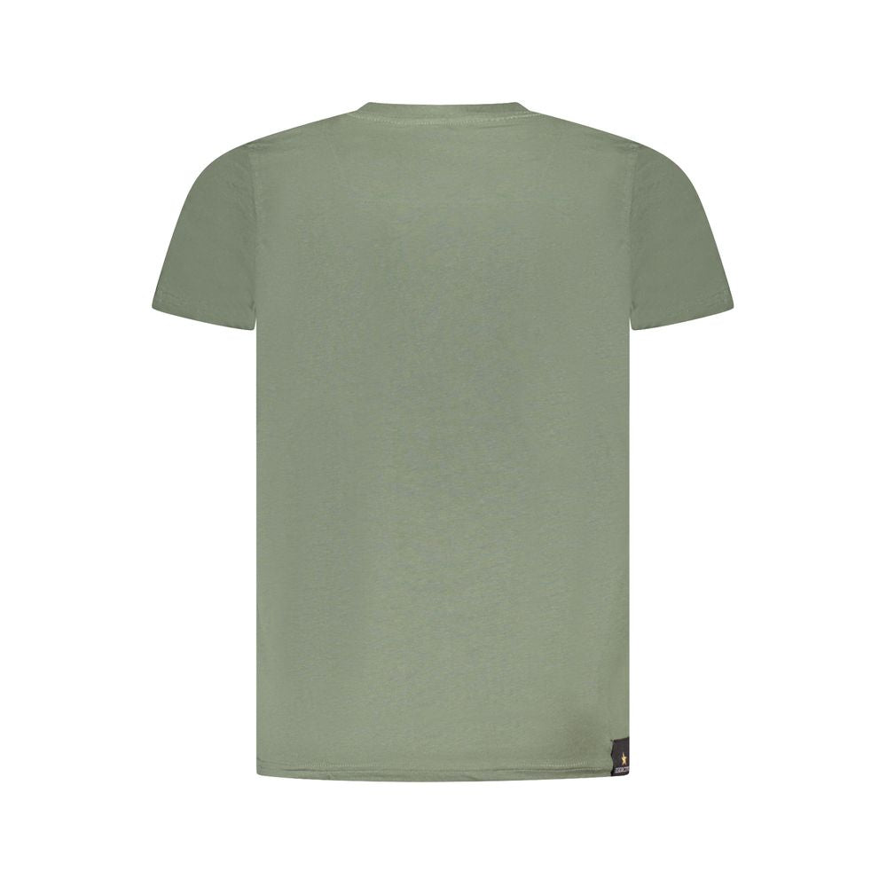 Green Cotton T-Shirt Accademia Militare