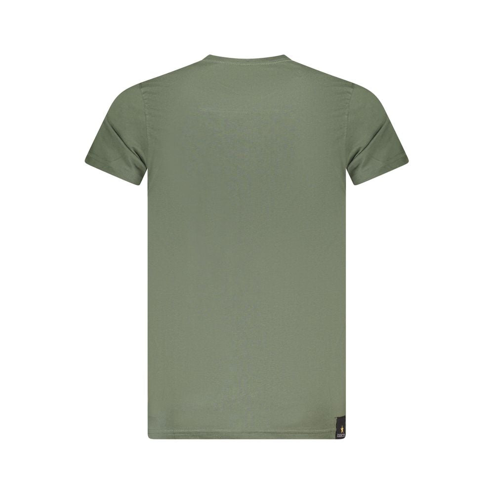 Green Cotton T-Shirt Accademia Militare