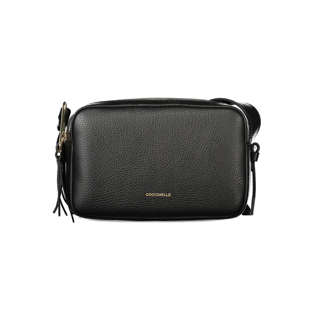 Black Leather Handbag Coccinelle
