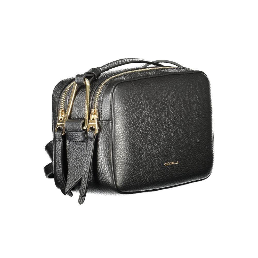 Black Leather Handbag Coccinelle