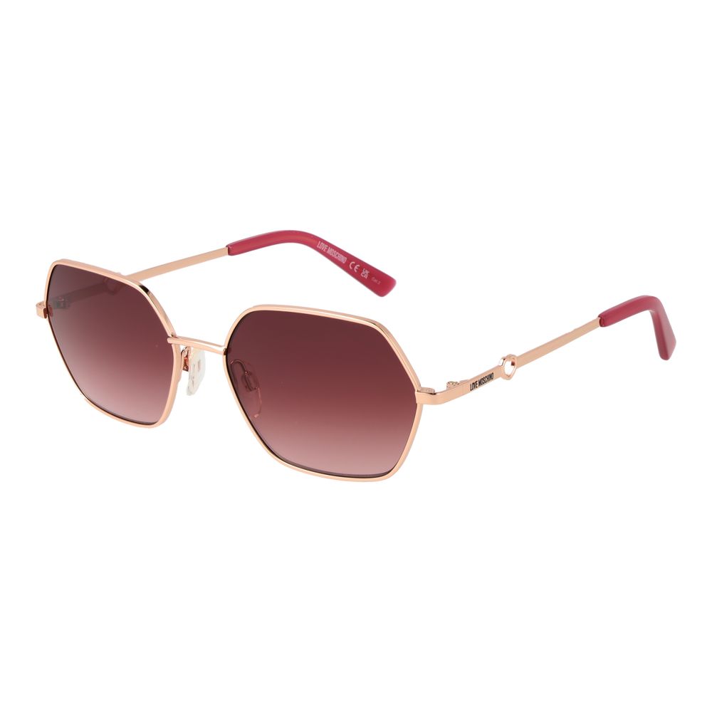Rose Gold Women Sunglass Love Moschino