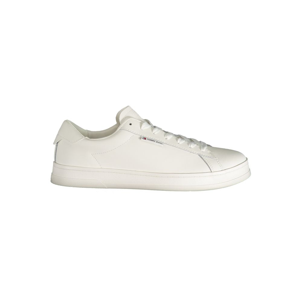White Polyester Sneaker Tommy Hilfiger