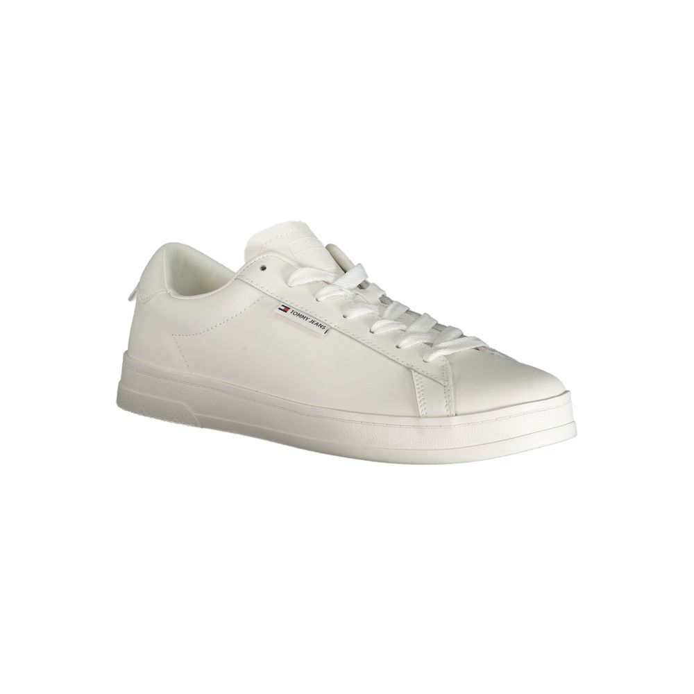 White Polyester Sneaker Tommy Hilfiger