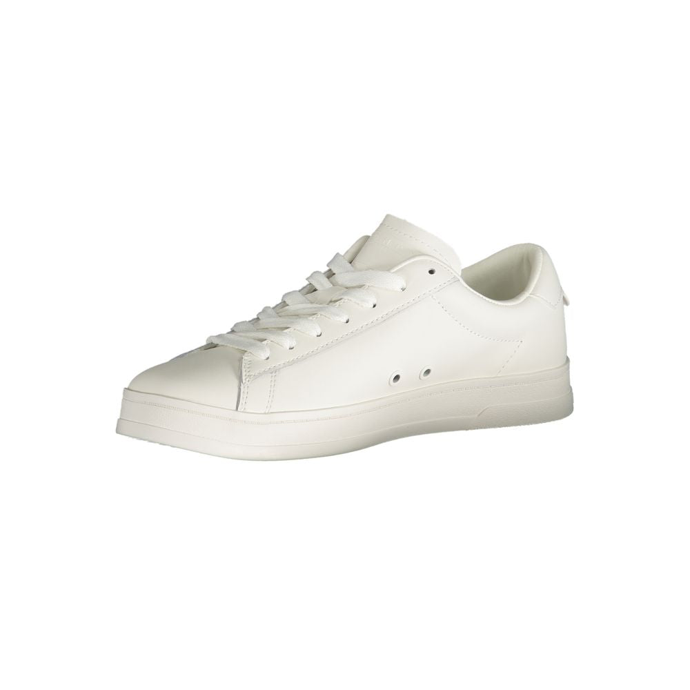 White Polyester Sneaker Tommy Hilfiger
