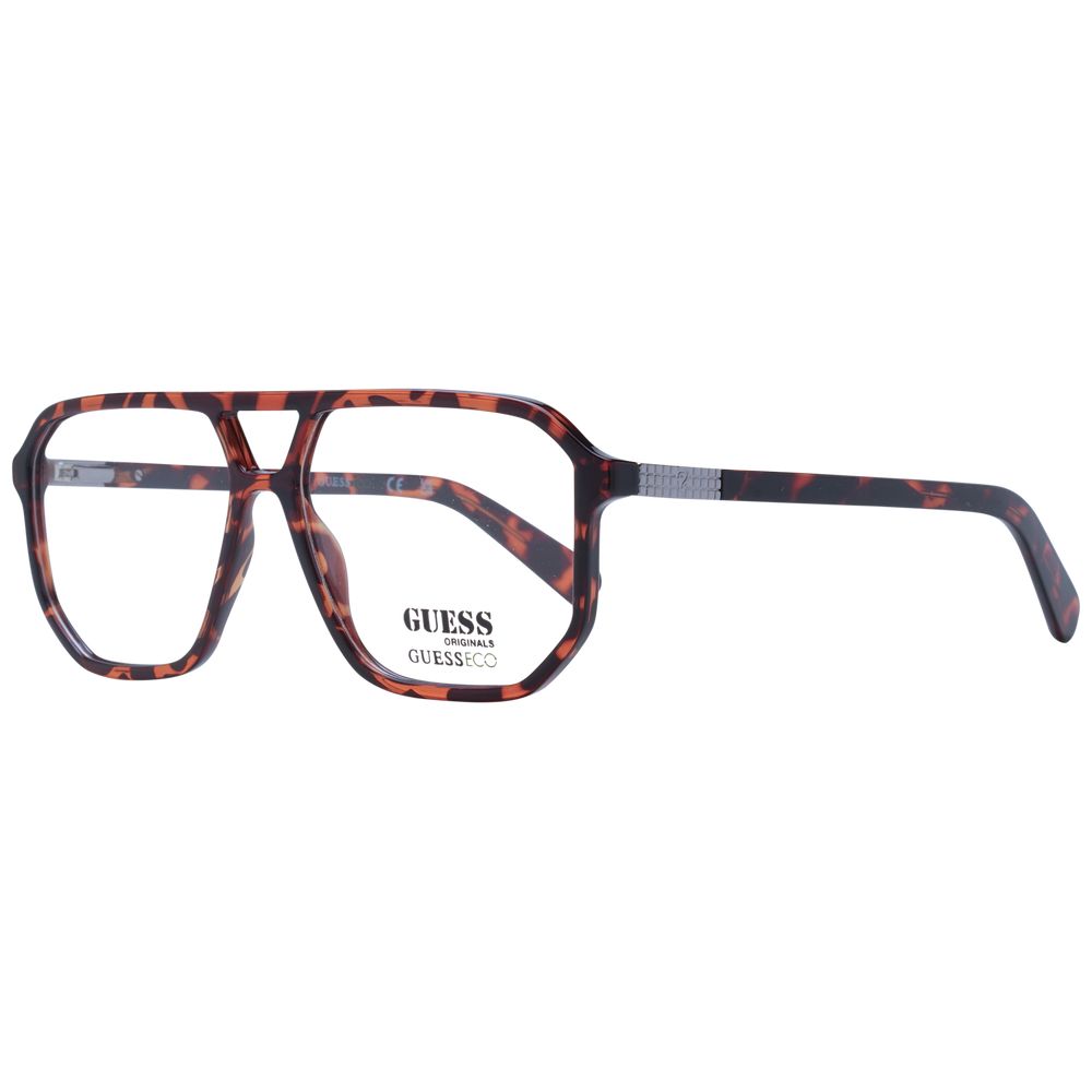 Brown Unisex Glasses Frame Guess