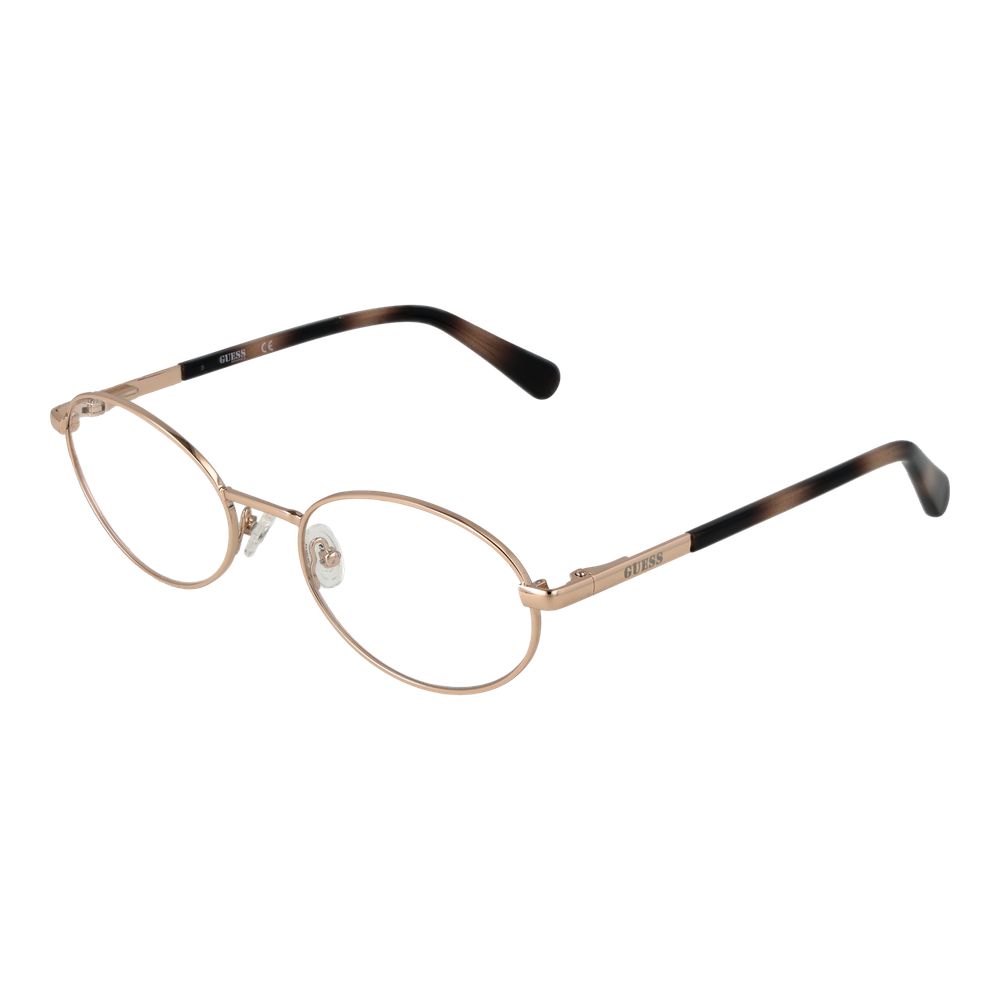 Gold Unisex Glasses Frame Guess