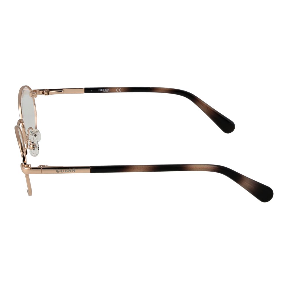 Gold Unisex Glasses Frame Guess