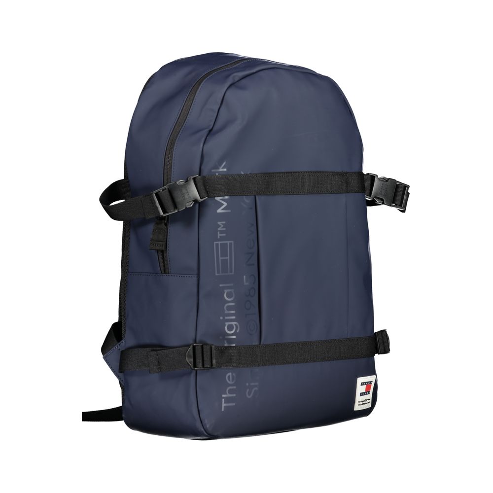 Blue Polyethylene Backpack Tommy Hilfiger