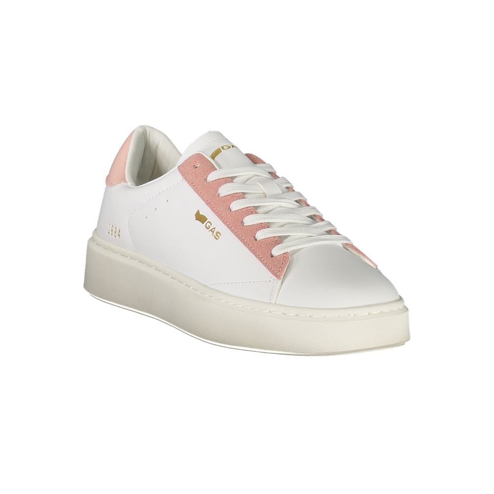 White Polyester Women Sneaker Gas