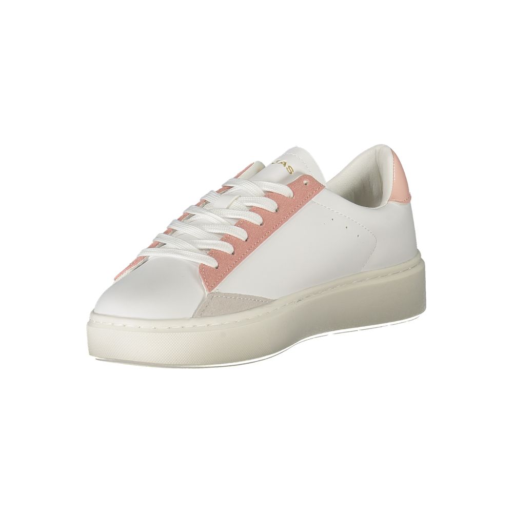 White Polyester Women Sneaker Gas