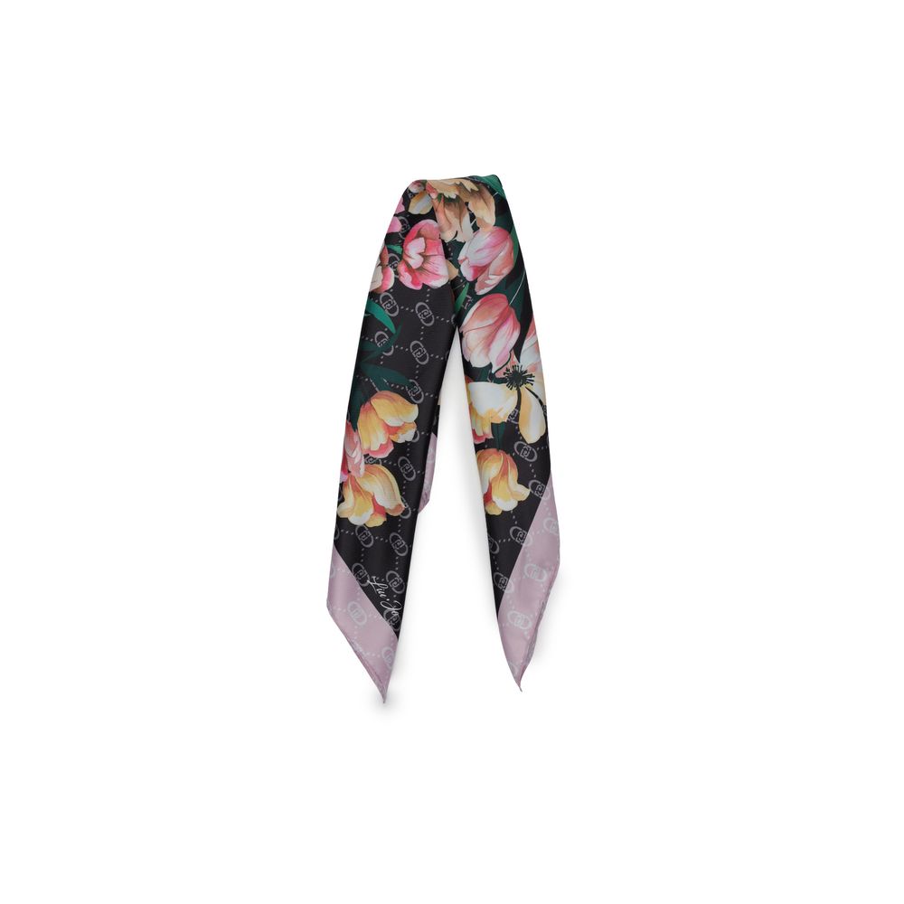 Black Polyester Scarf Liu Jo