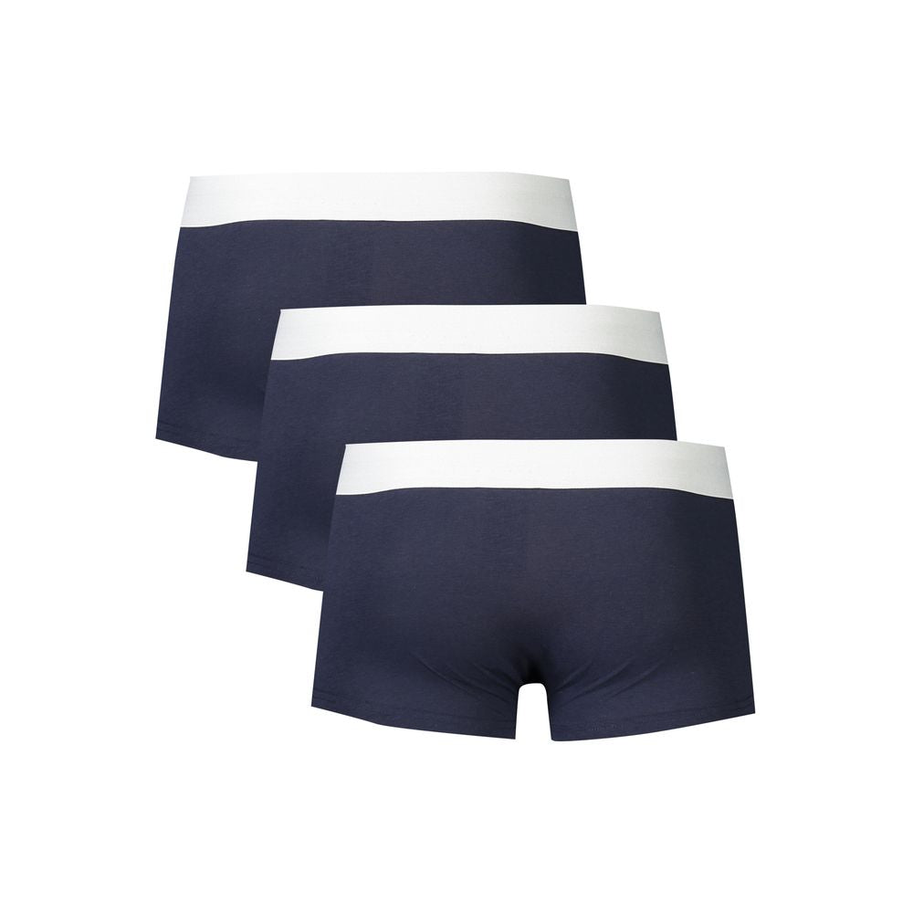 Blue Cotton Underwear Bikkembergs