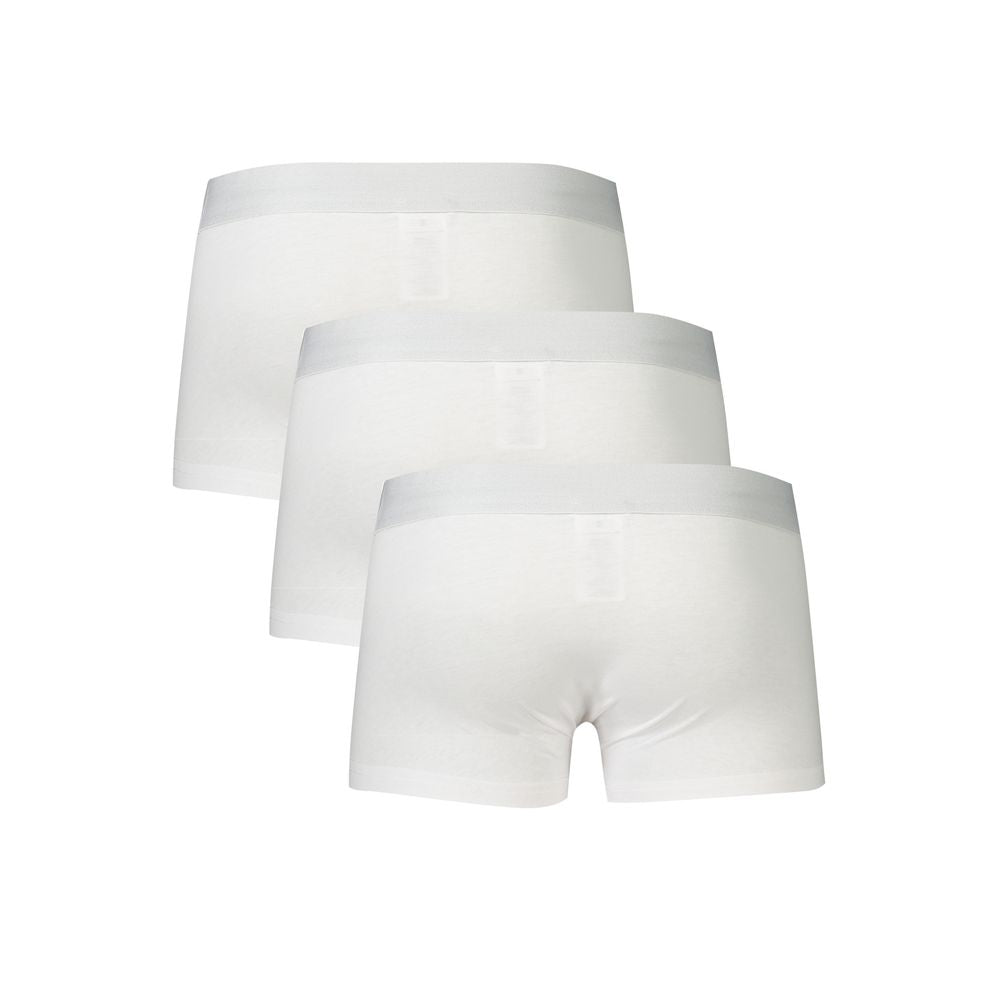 White Cotton Underwear Bikkembergs