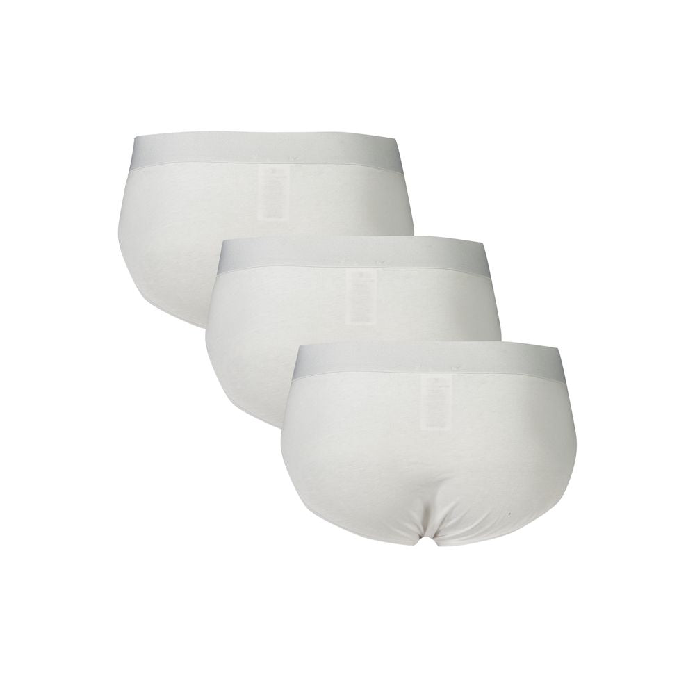 White Cotton Underwear Bikkembergs