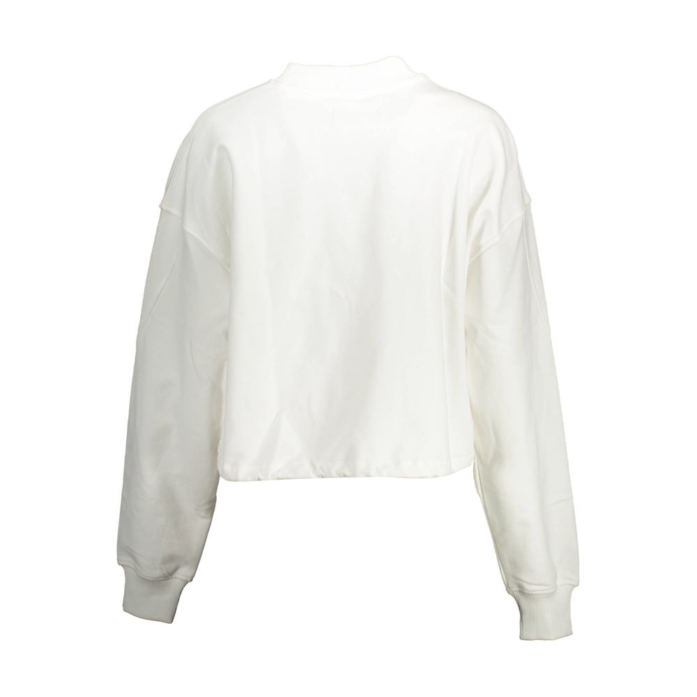 White Cotton Women Sweater Calvin Klein