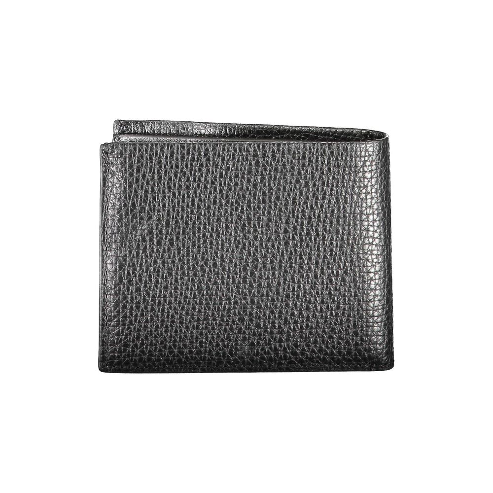 Black Leather Wallet Calvin Klein