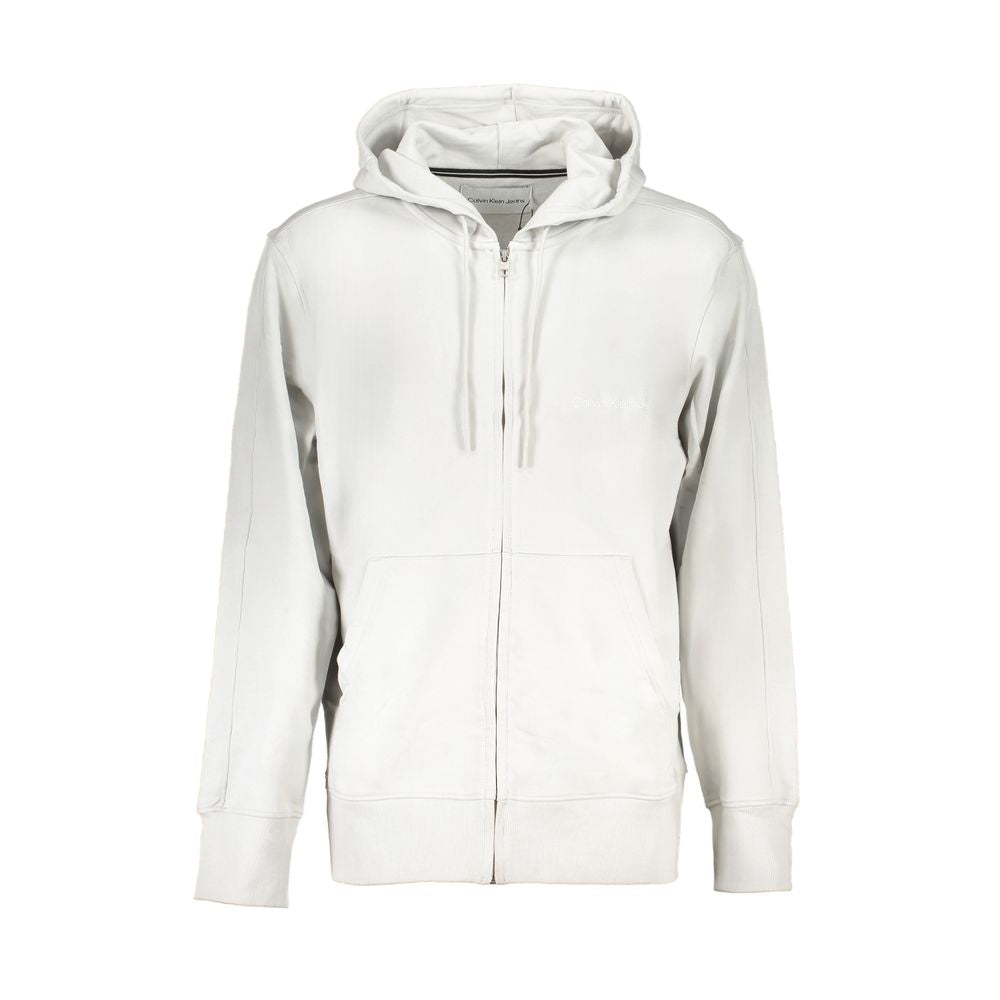 Gray Cotton Men Sweater Calvin Klein