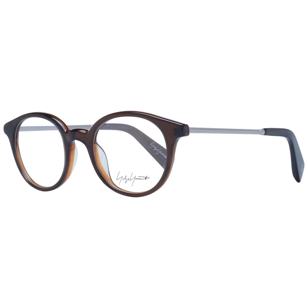 Brown Unisex Glasses Frame Yohji Yamamoto