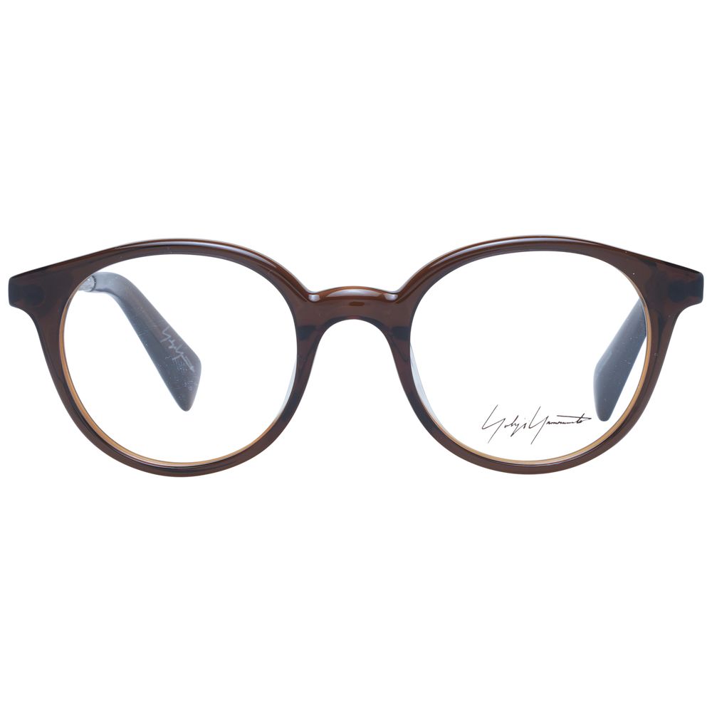 Brown Unisex Glasses Frame Yohji Yamamoto