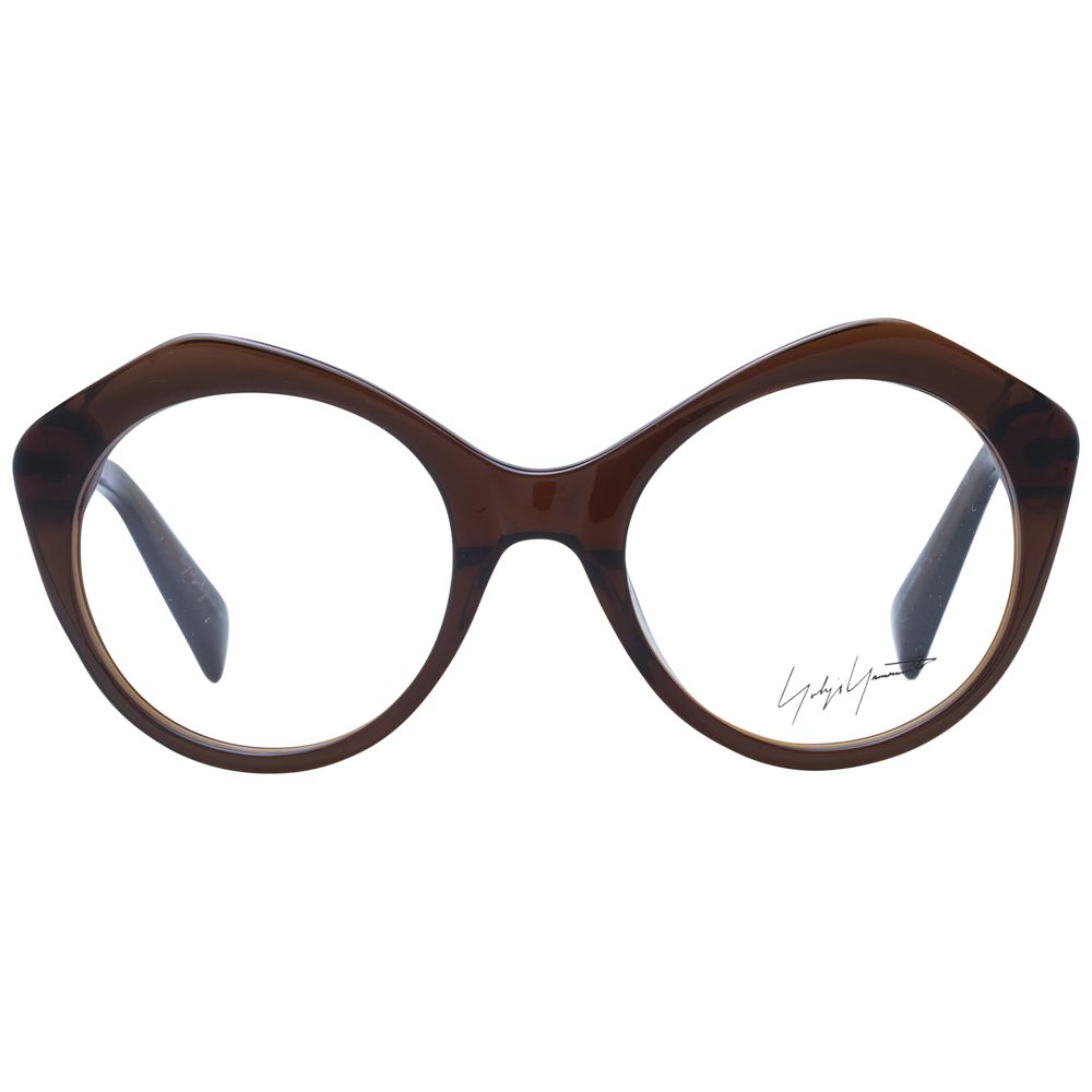 Brown Unisex Glasses Frame Yohji Yamamoto
