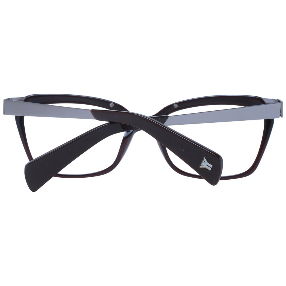 Brown Unisex Glasses Frame Yohji Yamamoto