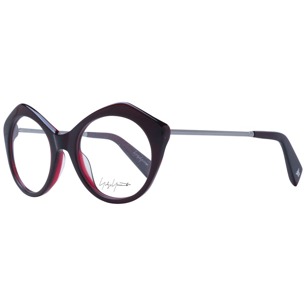 Burgundy Unisex Glasses Frame Yohji Yamamoto