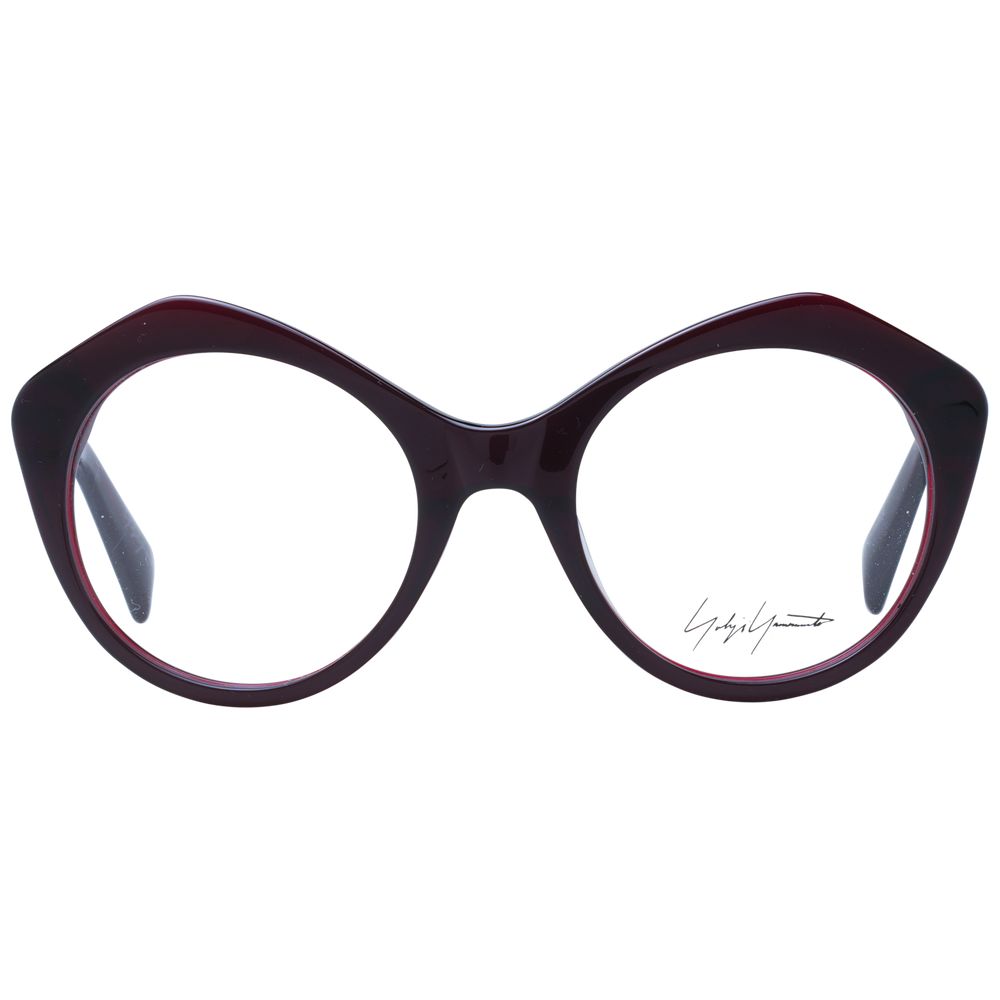 Burgundy Unisex Glasses Frame Yohji Yamamoto