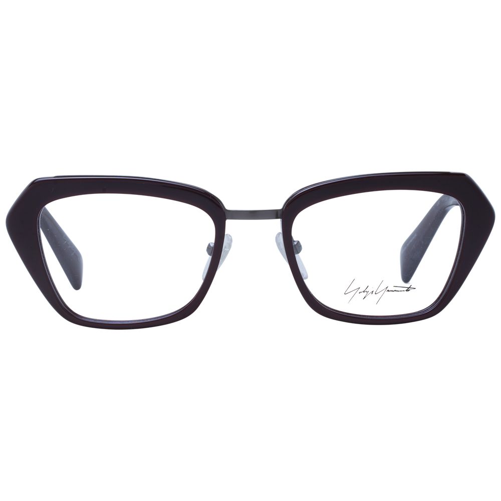 Burgundy Unisex Glasses Frame Yohji Yamamoto