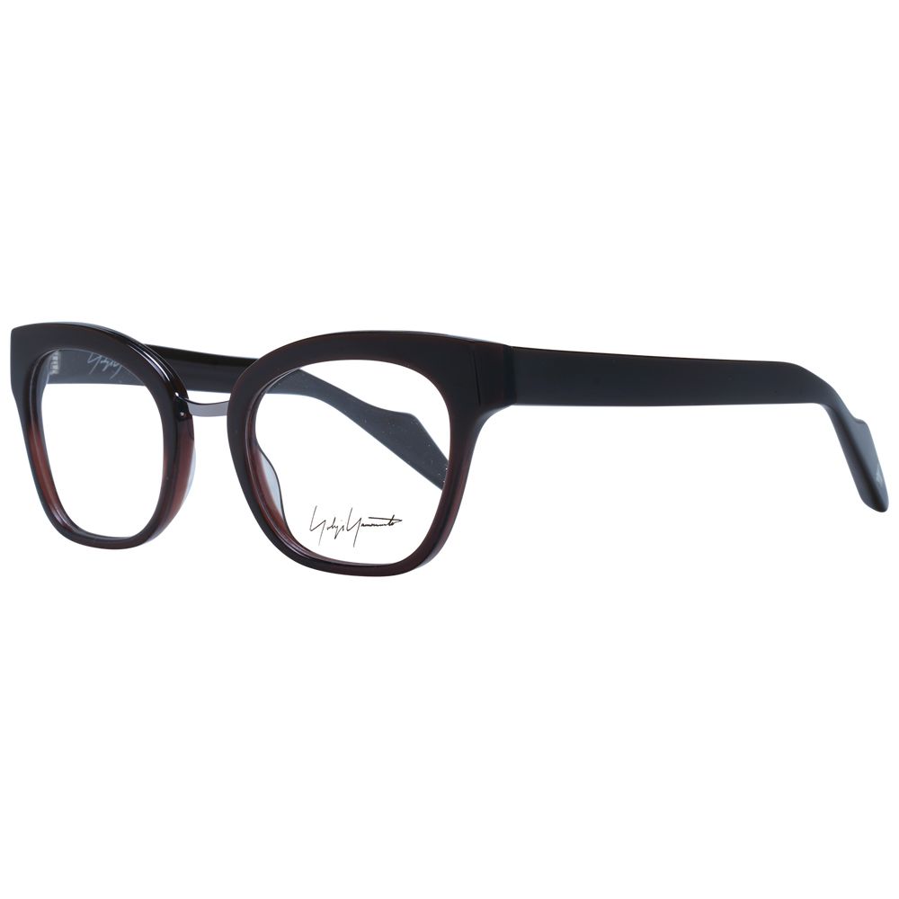 Brown Unisex Glasses Frame Yohji Yamamoto