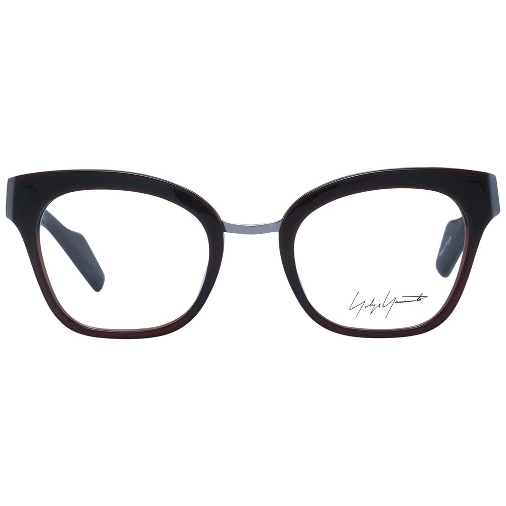 Brown Unisex Glasses Frame Yohji Yamamoto