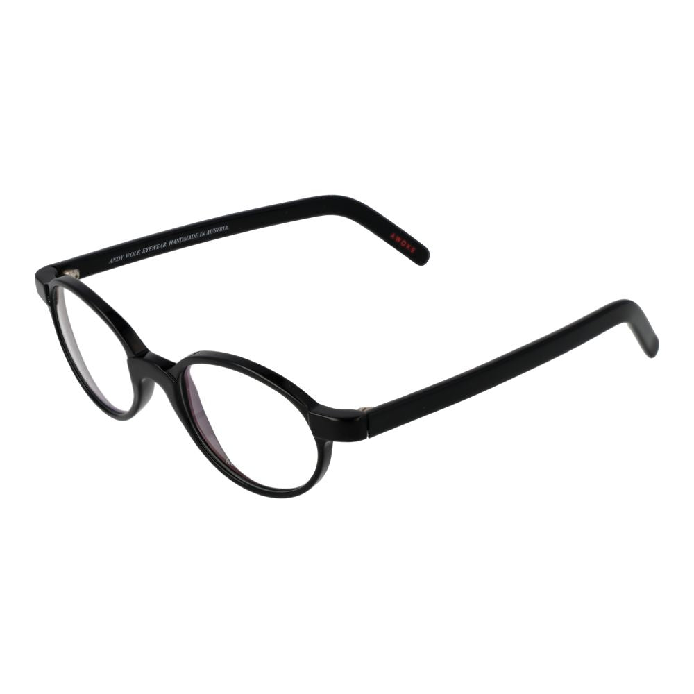 Black Unisex Glasses Frame Andy Wolf