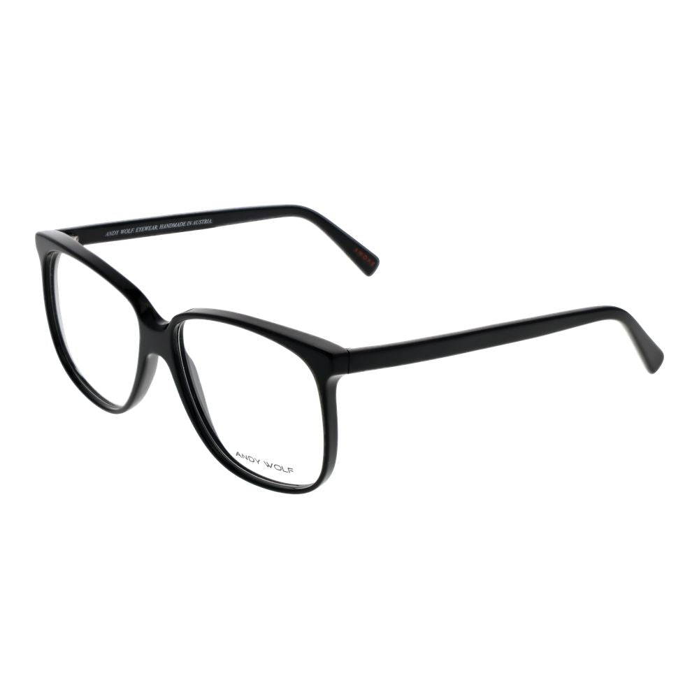 Black Unisex Glasses Frame Andy Wolf