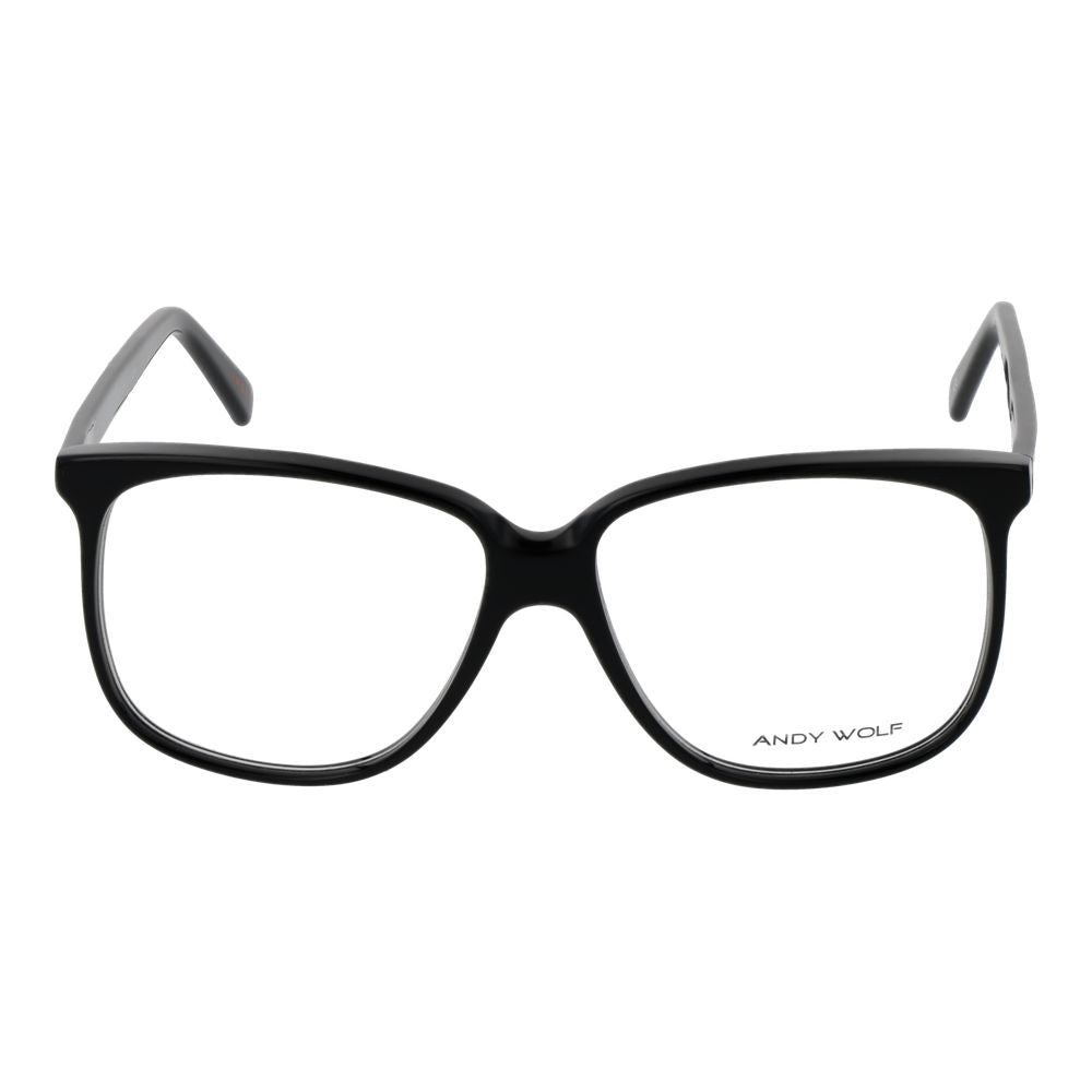 Black Unisex Glasses Frame Andy Wolf