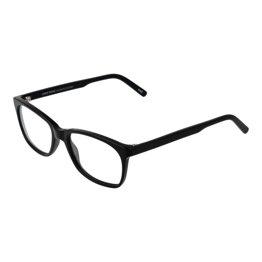 Black Unisex Glasses Frame Andy Wolf