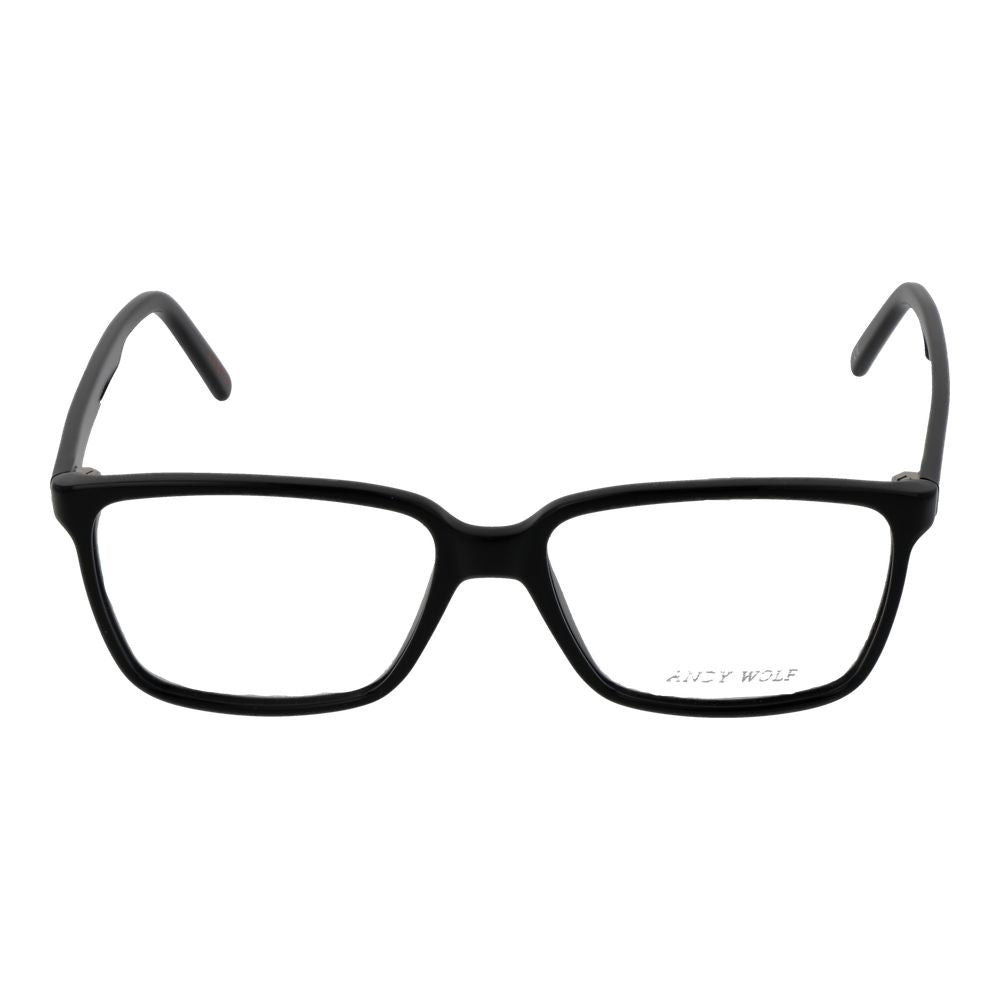 Black Unisex Glasses Frame Andy Wolf
