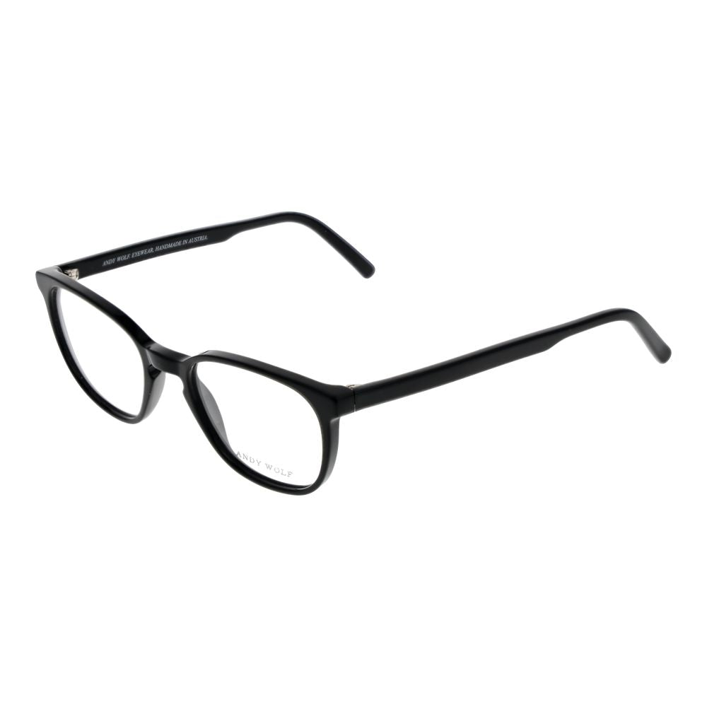 Black Unisex Glasses Frame Andy Wolf