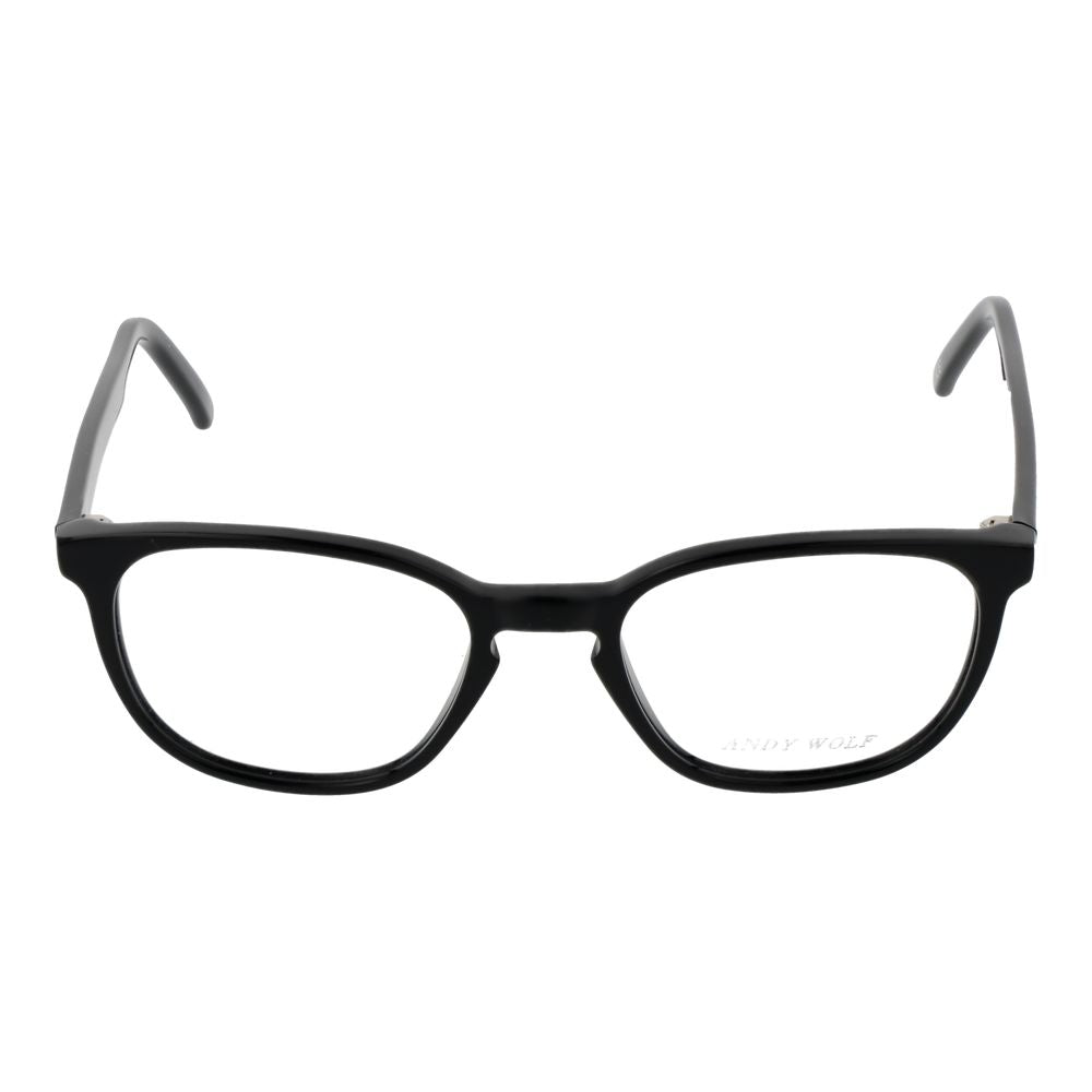 Black Unisex Glasses Frame Andy Wolf