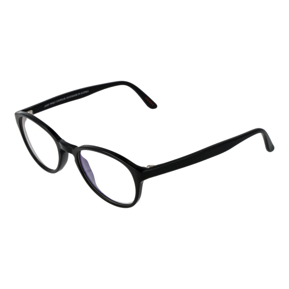 Black Unisex Glasses Frame Andy Wolf
