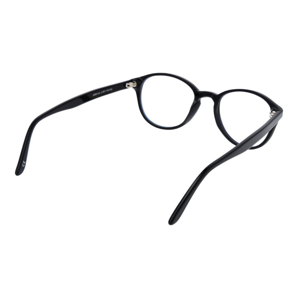 Black Unisex Glasses Frame Andy Wolf