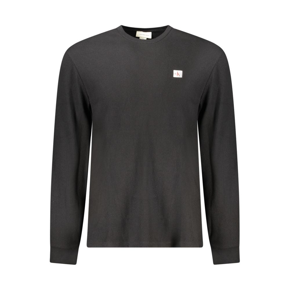 Black Cotton Men Sweater Calvin Klein