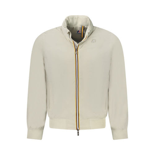 Beige Nylon Men Jacket K-WAY